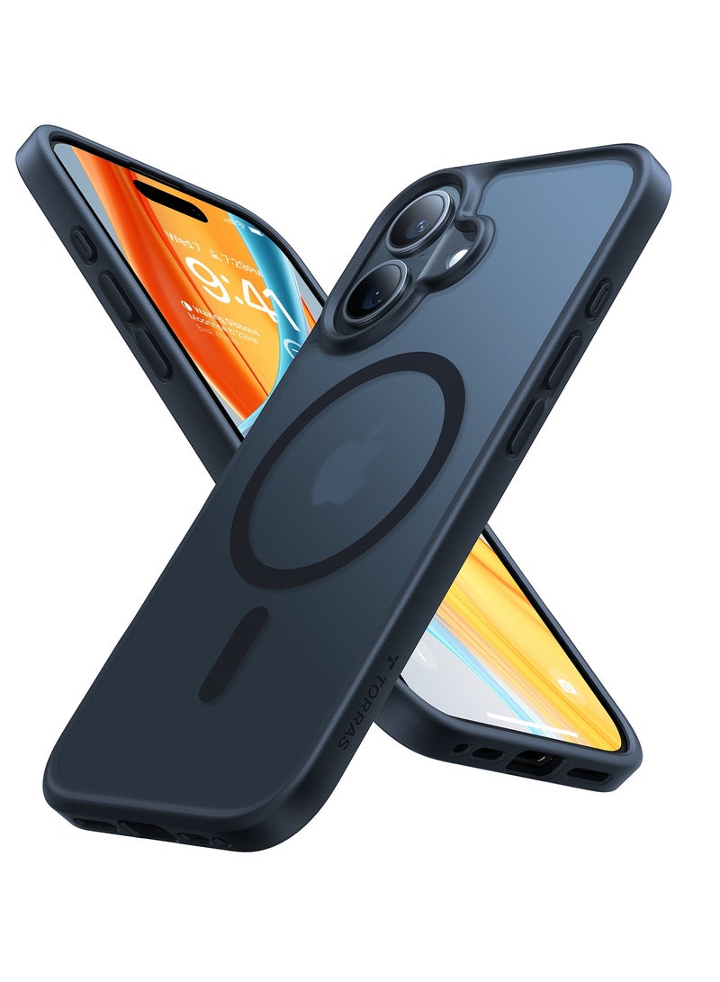 TORRAS Magnetic Shockproof Case For iPhone 16, 18N Mighty Magnetic,12FT Mil-Grade Drop Tested, Fit For MagSafe Protective Hard Back Plastic Slim Phone Case For iPhone 16 6.1", Guardian Magnetic Series (X00FX1528) Black - Image 1