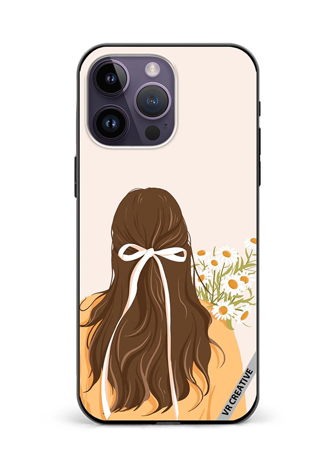 VR CREATIVE Protective Case Cover For Apple iPhone 16 Pro Girl Design Multicolour - Image 1