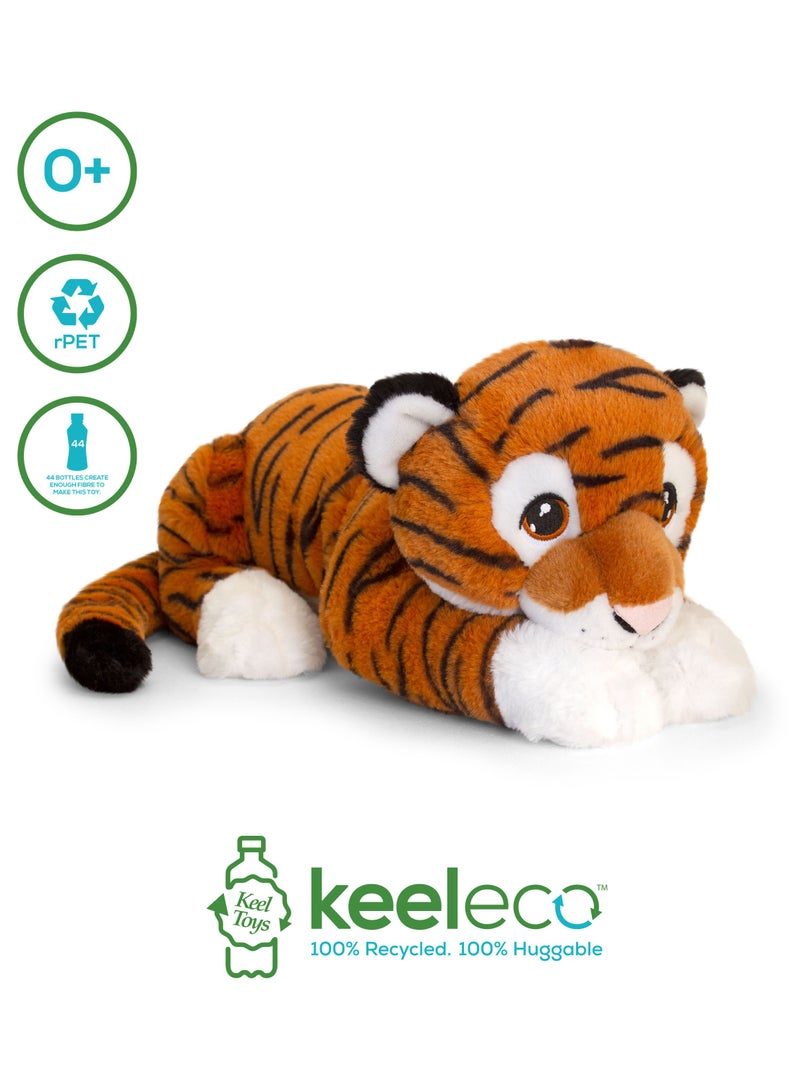 Keel Toys Keeleco Tiger 80cm | Soft Toy | Plush Toy | Gift for Kids and Adults - Image 2