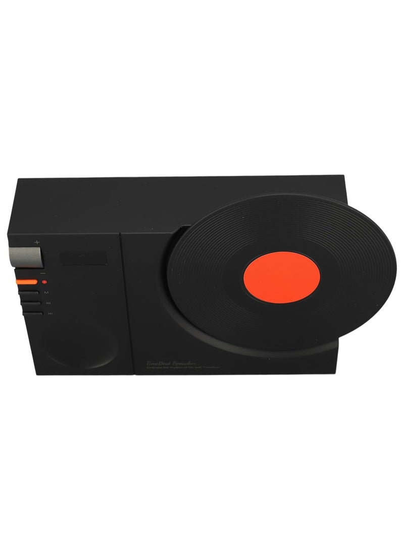 General Turntable Style Speaker Portable BT 5.3 Speaker 1200mAh Versatile USB Rechargeable for Bedroom  - Image 2