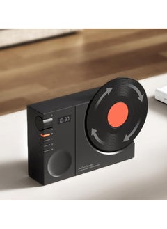General Turntable Style Speaker Portable BT 5.3 Speaker 1200mAh Versatile USB Rechargeable for Bedroom  - Image 3