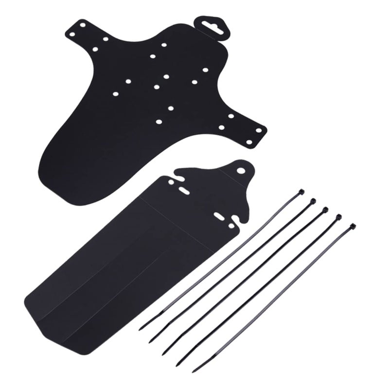 Ultra Thin Adjustable Plastic Bike Mudguard Set Front and Rear for Mountain Bikes - Image 2