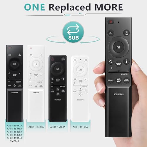 LOUTOC Sound-bar-Remote-for-Samsung Soundbar Speaker System, Replacement Surround Sound Remote Control for Samsung Audio Home Theater - Image 3