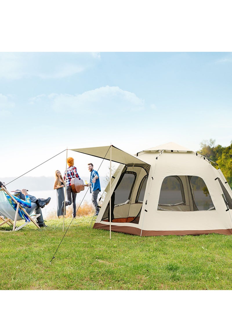 Arabest Camping Tent 5-8 Persons, Pop Up Tents Removable Instant Tent 2 Door Breathable Waterproof UV Protection, Family Dome Tent for Family Outdoor Sports Travel Picnic with Carrying Bag - Image 4