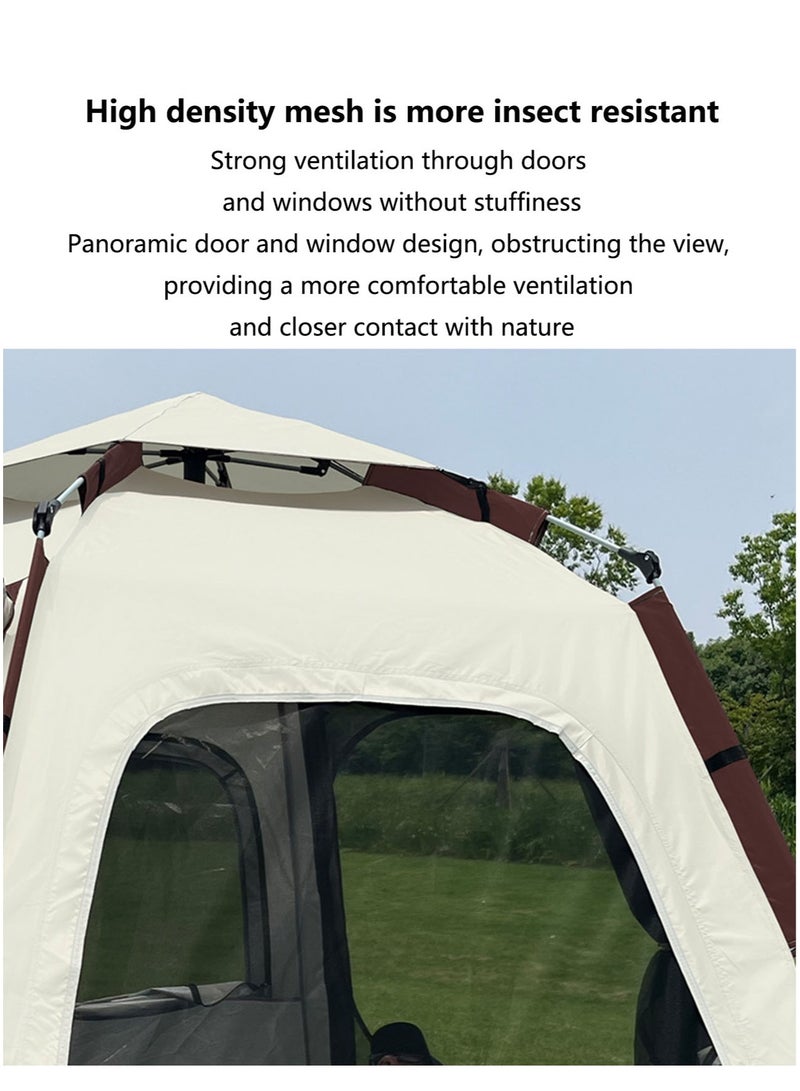 Arabest Camping Tent 5-8 Persons, Pop Up Tents Removable Instant Tent 2 Door Breathable Waterproof UV Protection, Family Dome Tent for Family Outdoor Sports Travel Picnic with Carrying Bag - Image 2