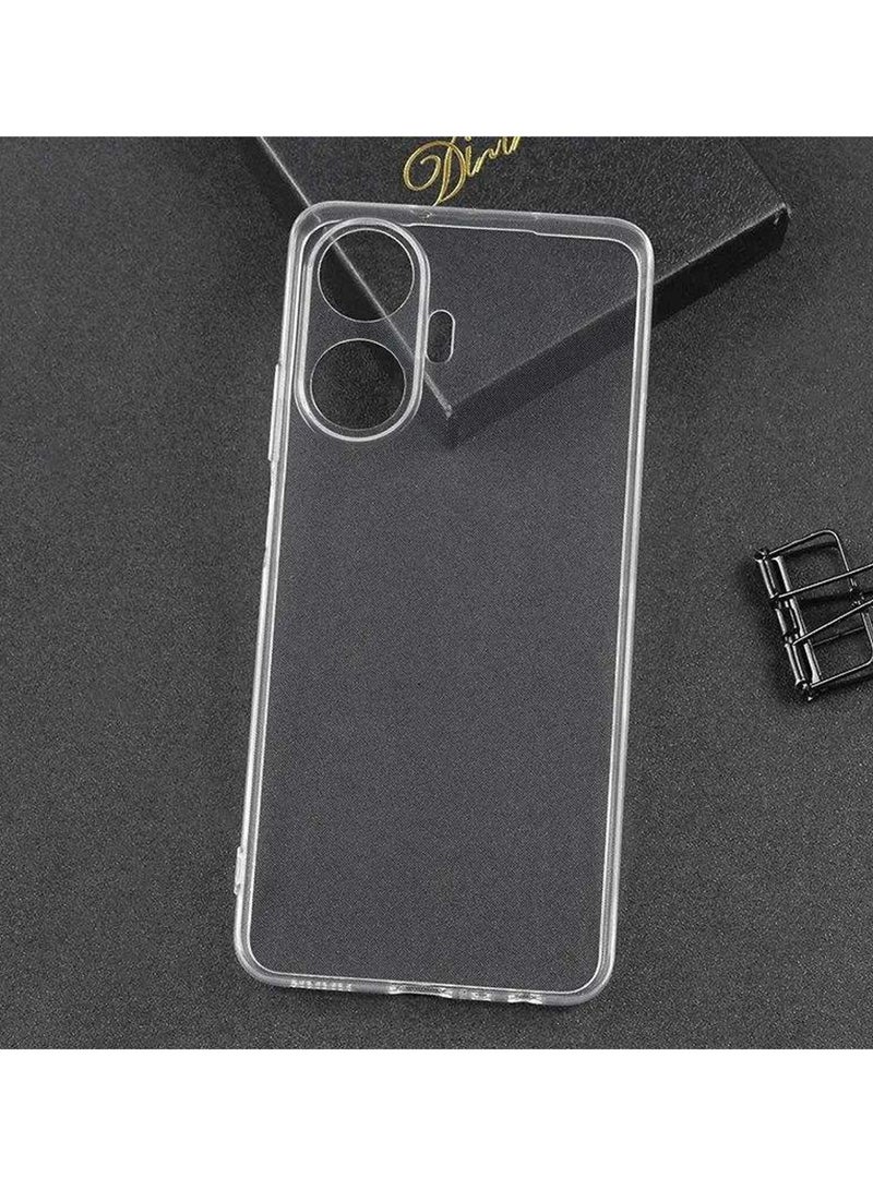 Techie Realme C55 TPU Soft Corner Ultra Slim Clear Case Shockproof Anti Fingerprint Transparent Protective Back Cover - Image 3
