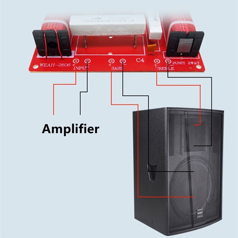 1 Pc 400W Professional Stage Speaker Crossover Two Way High Low Frequency Audio Modification Crossover Network - Image 5