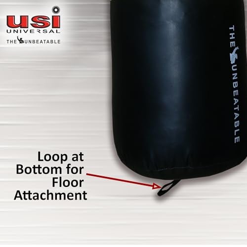 USI UNIVERSAL THE UNBEATABLE Punching Bag, Boxing Bag, 626N Crusher Nylon Unfilled Boxing Bag For Boxing Martial Arts Kickboxing Training, Nylon Material, Long Hanging Strap, Dia 33cm(Length 60cm) - Image 3