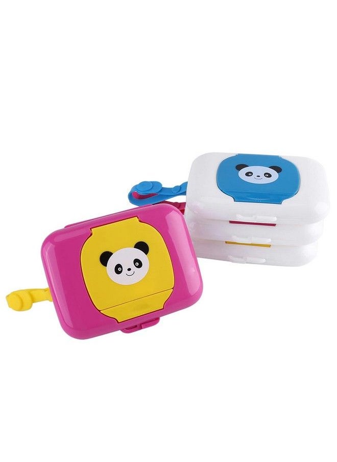 Agatige - Travel Wipes Case Portable Refillable Baby Wipes Dispenser Wet Wipes Container For On The Go(Blue) - Image 1