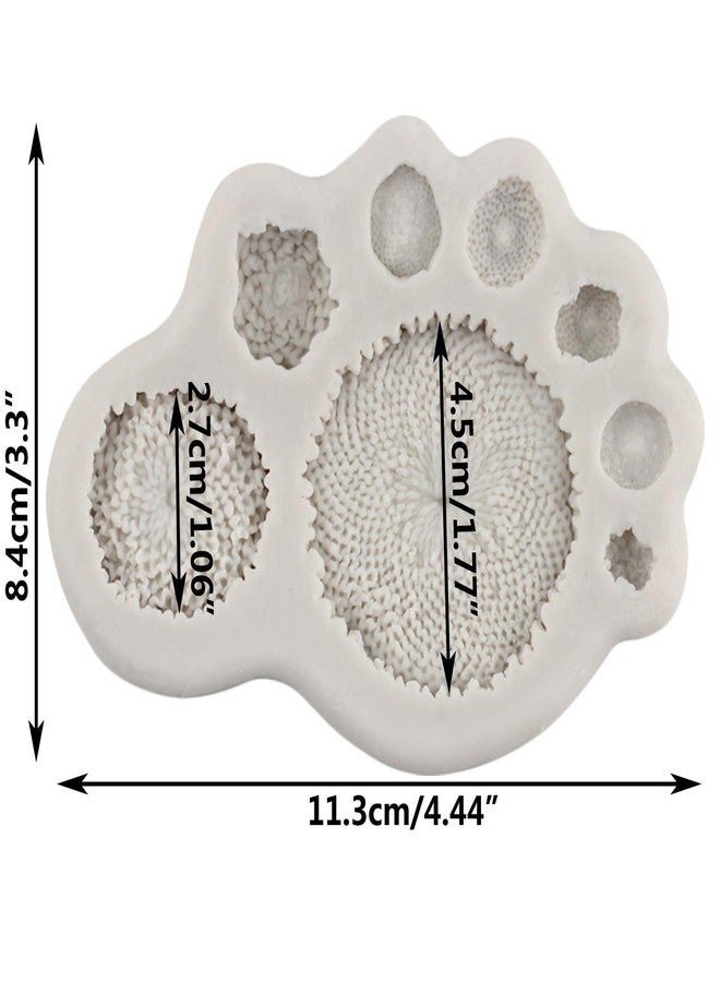 MINFEIDMS Sunflower Fondant Molds Sunflower Stamen Silicone Mold For Cake Decorating Cupcake Topper Candy Chocolate Gum Paste Polymer Clay Set Of 1 - Image 2