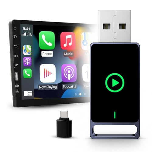 Shakti Technology RideWave 2-in-1 Wireless Carplay Adapter – Wireless Carplay & Android Auto, Bluetooth Connectivity, Only for Cars with OEM Installed Wired Android Auto/CarPlay - 6 Months Warranty - Image 1