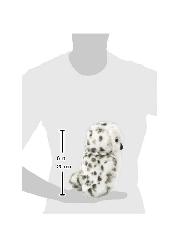 Folkmanis Little Snowy Owl Little Puppet, White, Gray, Black  - Image 5