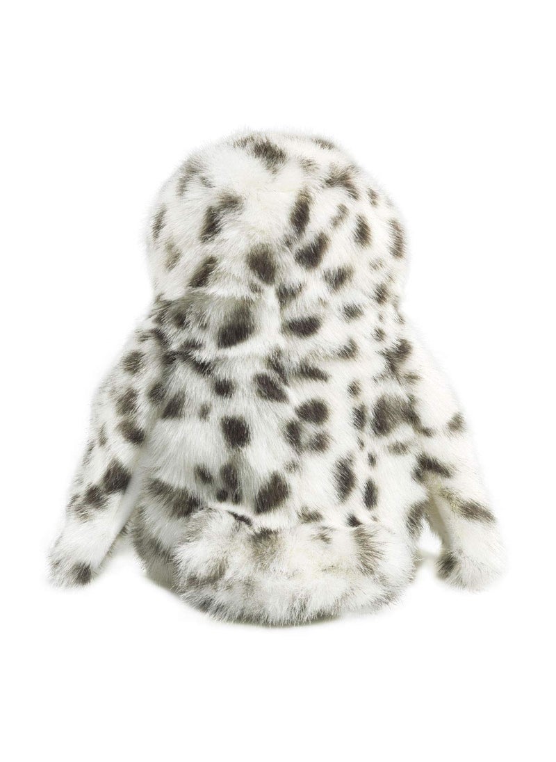 Folkmanis Little Snowy Owl Little Puppet, White, Gray, Black  - Image 2