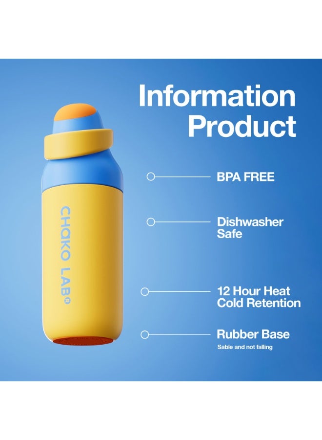 CHAKO LAB Chakolab Kada Thermos Bottle 500ml | SUS 316 Stainless Steel Vacuum Insulated Water Bottle | Leak-Proof Hot & Cold Flask – 8-Hour Temperature Retention - Image 3