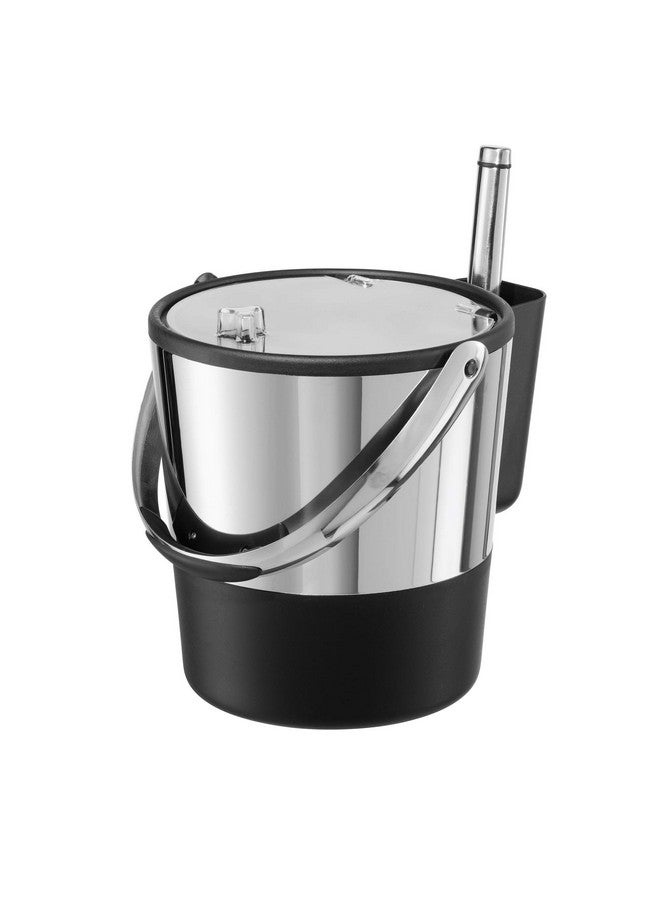 Oggi Oggi Insulated Ice Bucket, 4 Quart / 3.8 L, Stainless Steel, Black.  - Image 1