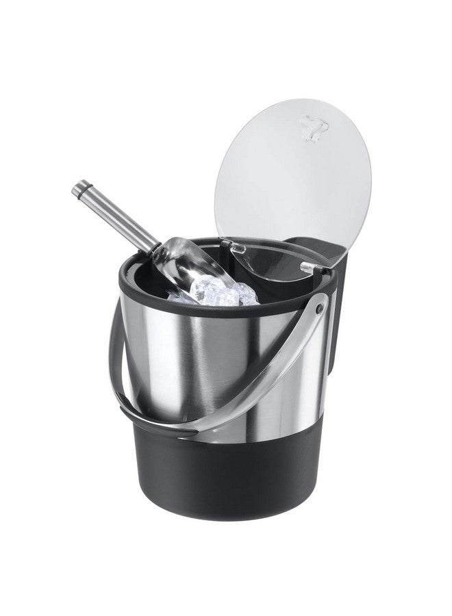 Oggi Oggi Insulated Ice Bucket, 4 Quart / 3.8 L, Stainless Steel, Black.  - Image 2
