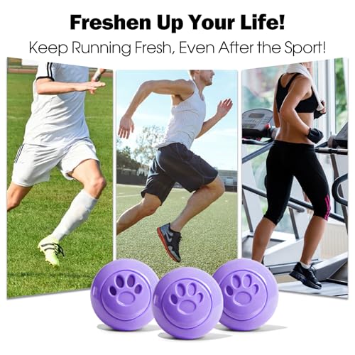 SCENTORINI Shoe Deodorizer Balls, 8 Pack Lavender Scent Sneaker Deodorizer Balls, Odor Eliminator for Smell Shoes Boots, Long Lasting Shoe Freshener for Gym Bags, Drawers and Small Spaces - Image 5