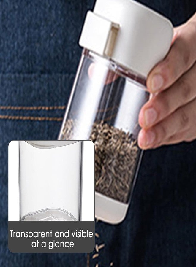 JOYSTER Spice Shaker, Press Type Salt Control Bottle,Spice Bottles, Kitchen Household Sealed Moisture Proof Metering Pepper Tank, Seasoning Bottle Rotary Seal Salt Tank for Sugar, Salt, Pepper - Image 2