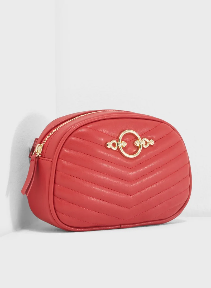 TOPSHOP Quilted Waist Bag