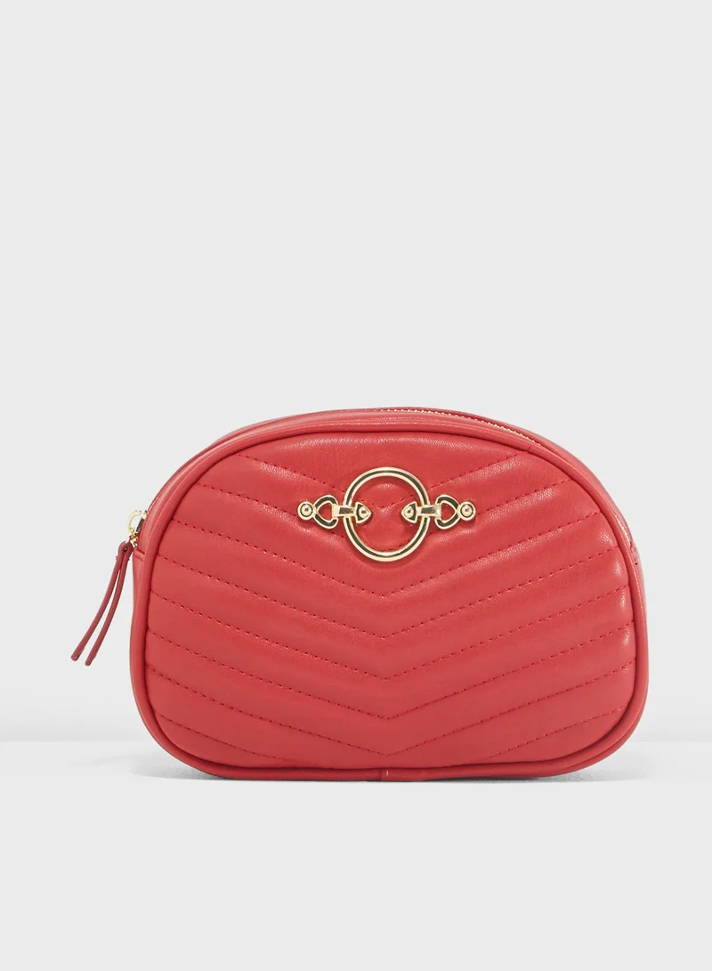 TOPSHOP Quilted Waist Bag