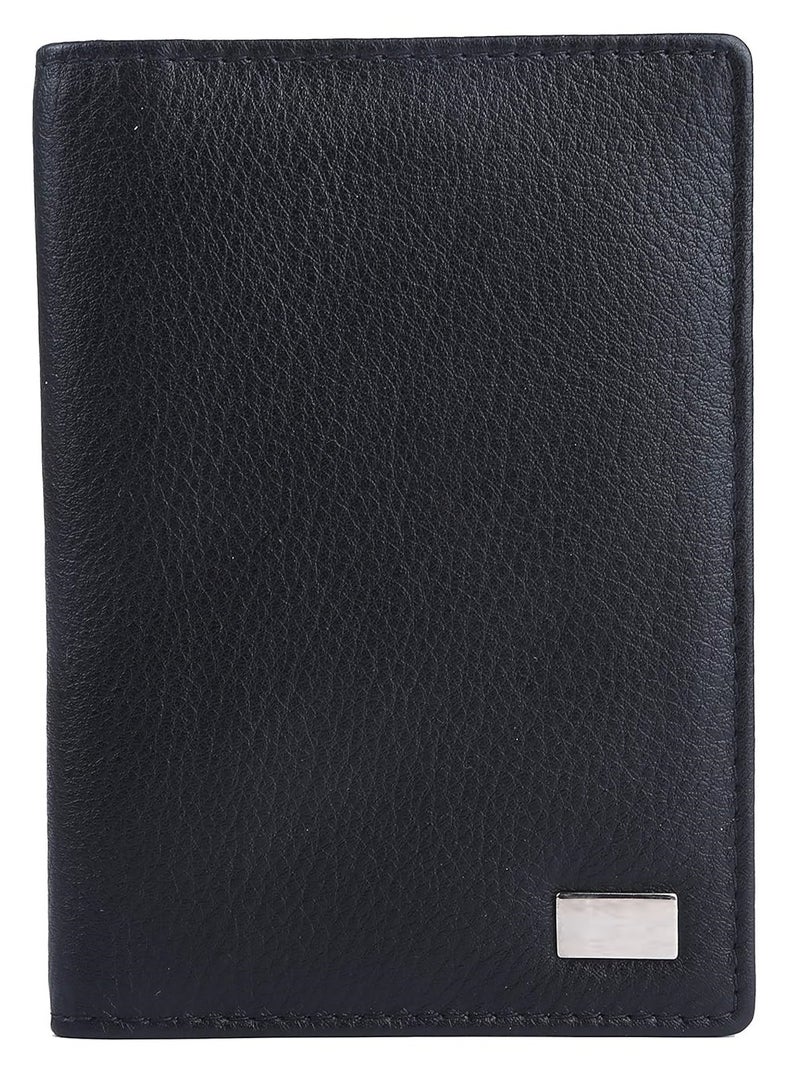 ALLKING AM leather Black Unisex Passport Holder (AM076) - Image 1