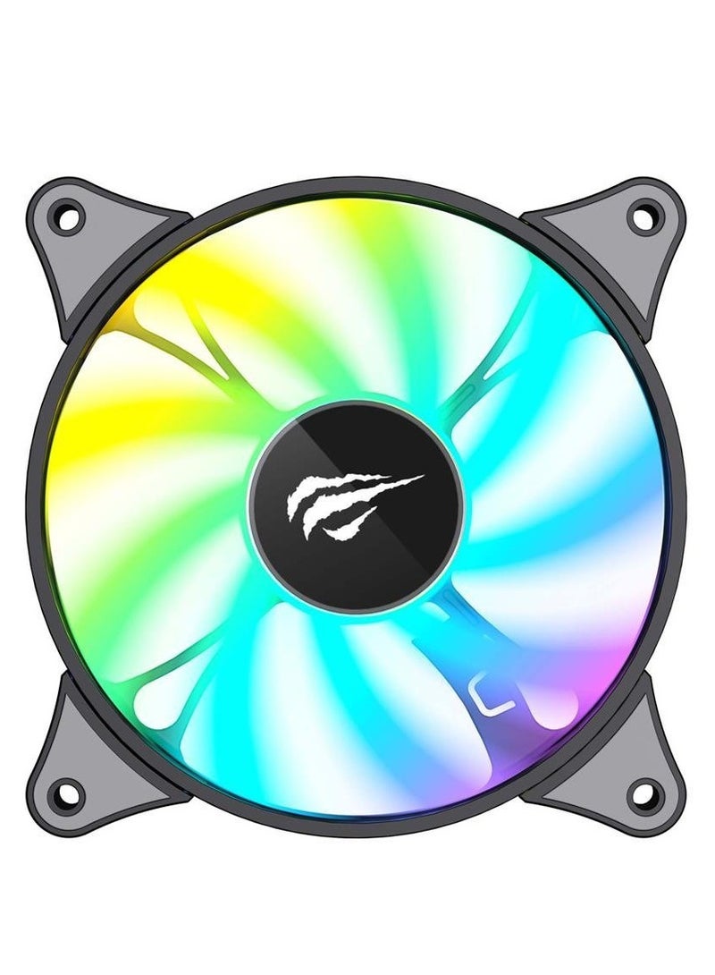 هافيت مروحة RGB Gamenote F2095 120mm RGB - 1800 دورة في الدقيقة - Image 2