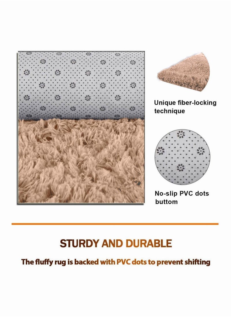 Generic Rugs for Bedroom Fluffy Soft Area Rug Non-Slip Indoor Floor Carpet for Living Room Kids Boys Girls Teen Dorm Home Decor Aesthetic 160*200CM  - Image 3