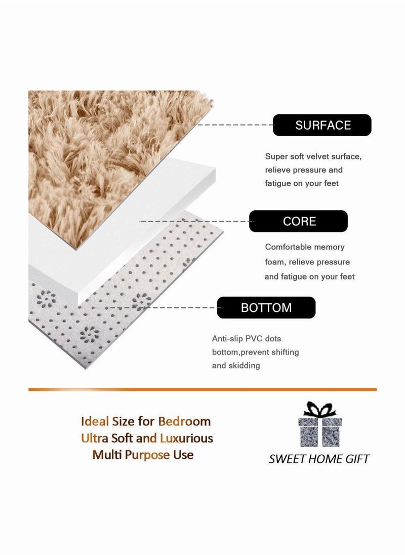 Generic Rugs for Bedroom Fluffy Soft Area Rug Non-Slip Indoor Floor Carpet for Living Room Kids Boys Girls Teen Dorm Home Decor Aesthetic 160*200CM  - Image 4