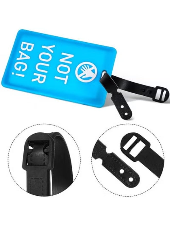 fantasize 4 Pack Luggage Tags ID Baggage Tags Suitcase Tags Travel ID Bag Tag with Name ID Card for Preventing Loss of Bags and Suitcases - Image 3