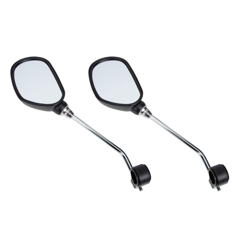 Wear Resistant Flat Reflective Lens Bike Mirror Pair Compatible Mountain And Electric Bikes - Image 2