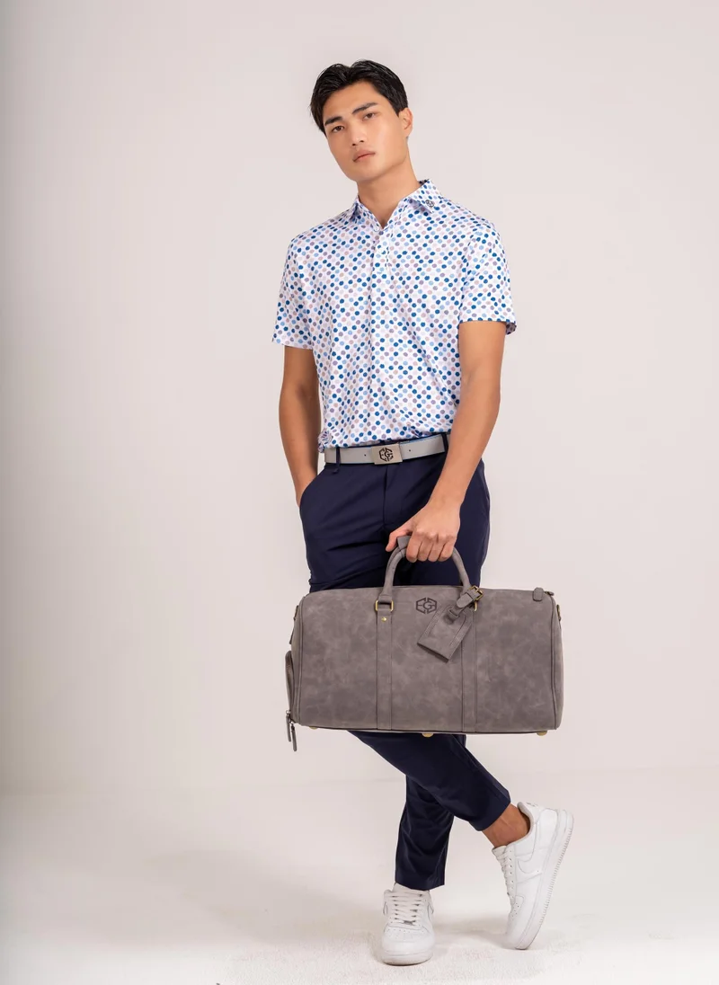 إي جي إل حقيبة دافل من جلد السويد النباتي - رمادي ناردو