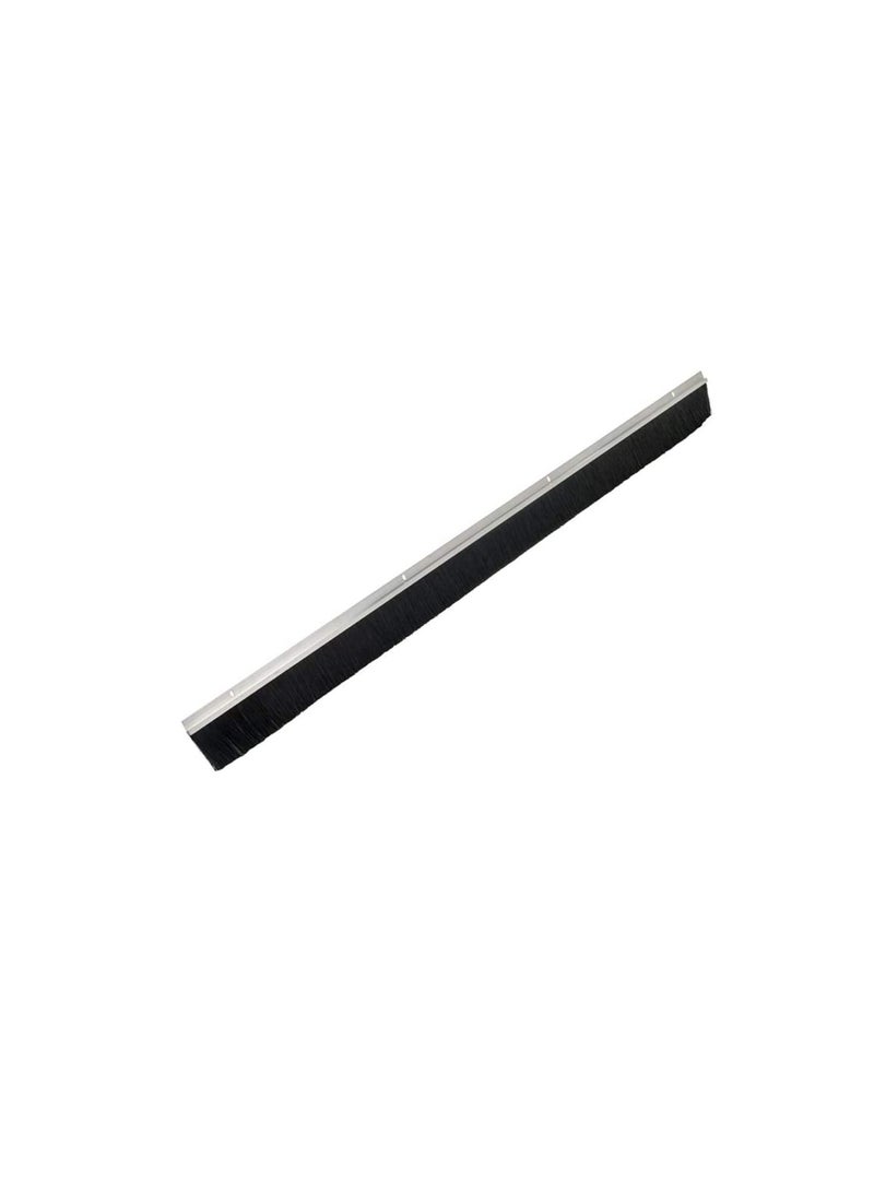 Door Bottom Brush Rubber Seal with Screw for Exterior Interior Doors Insulation Door Seal Sound Proof Under Door Draft Blocker Keeping Noise Repellent Dust 90cm Brush White  - Image 1