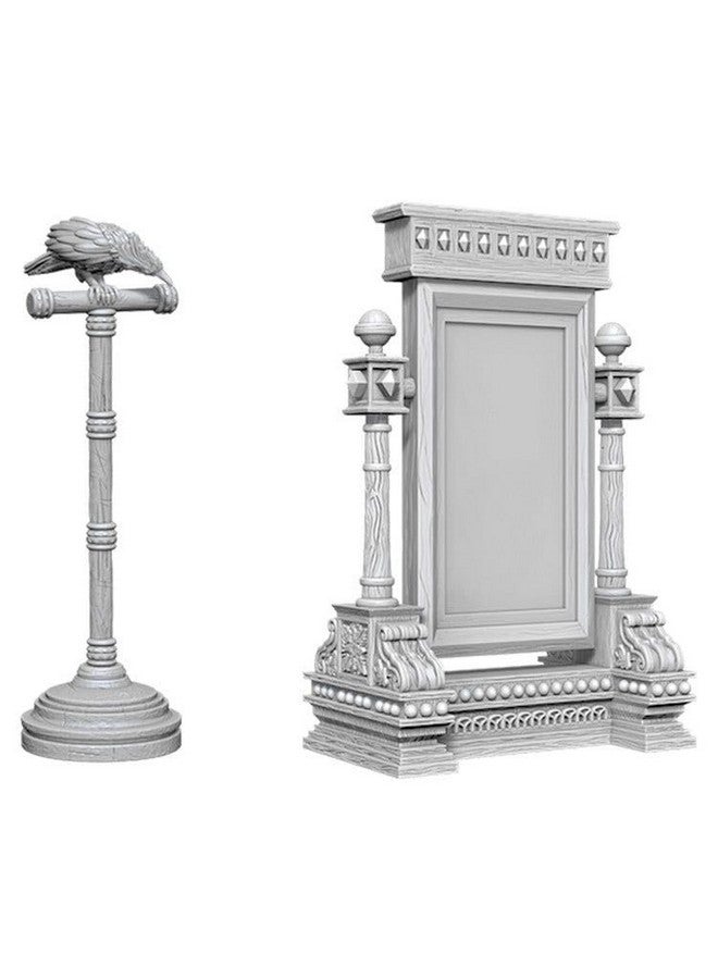 WizKids Deep Cuts Unpainted Miniatures Terrain: Wave 5: Mirror & Bird on Stand - Image 4