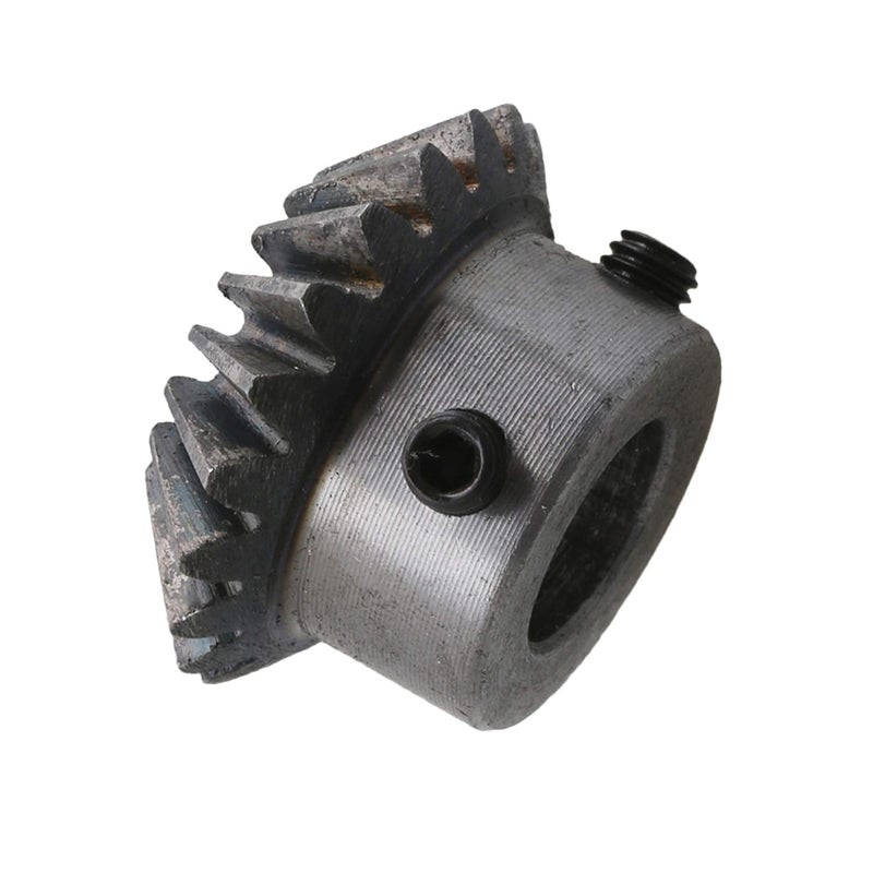 CNBTR 45 Steel 1.5 Modulus Silver 12mm Hole Diameter Tapered Bevel Gear Wheel 20 Teeth Pack of 2 - Image 3