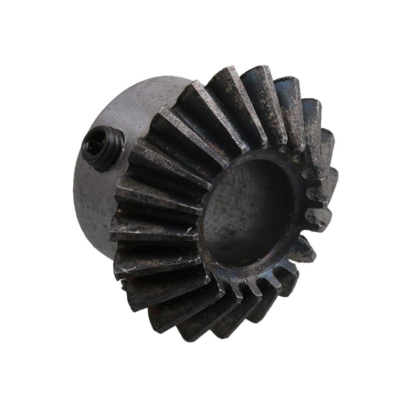 CNBTR 45 Steel 1.5 Modulus Silver 12mm Hole Diameter Tapered Bevel Gear Wheel 20 Teeth Pack of 2 - Image 2