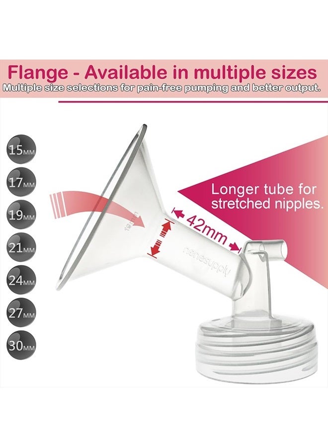 Nenesupply 19mm 2 pc Flanges Compatible with Spectra S2 Spectra S1 9 Plus Breastpumps Replacement to Spectra Pump Parts and Spectra Flange. Compatible with Spectra S2 Parts and Spectra 19mm - Image 4