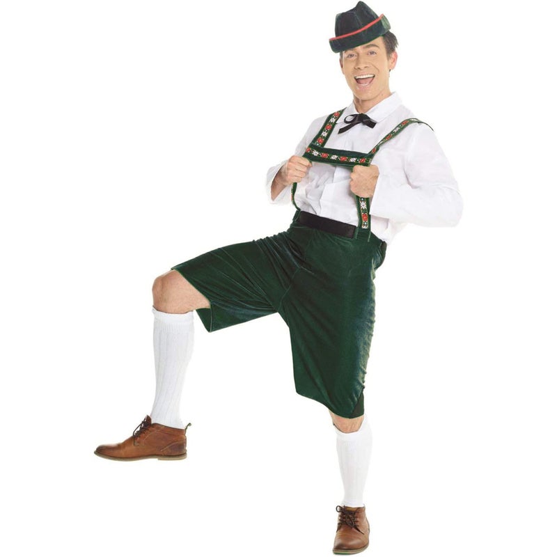 Morph Lederhosen Men Costume, Bavarian Costume Men, Oktoberfest Costume Men, German Outfits for Oktoberfest Men. Large - Image 4