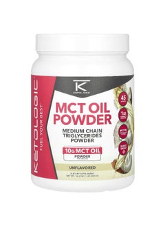 Ketologic KetoLogic, MCT Oil Powder, Unflavored, 16.2 oz (454 g)  - Image 1