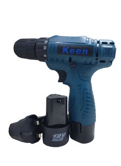 Keen Cordless Drill with Two 12-volt Batteries for Removal and Connection  - Image 1