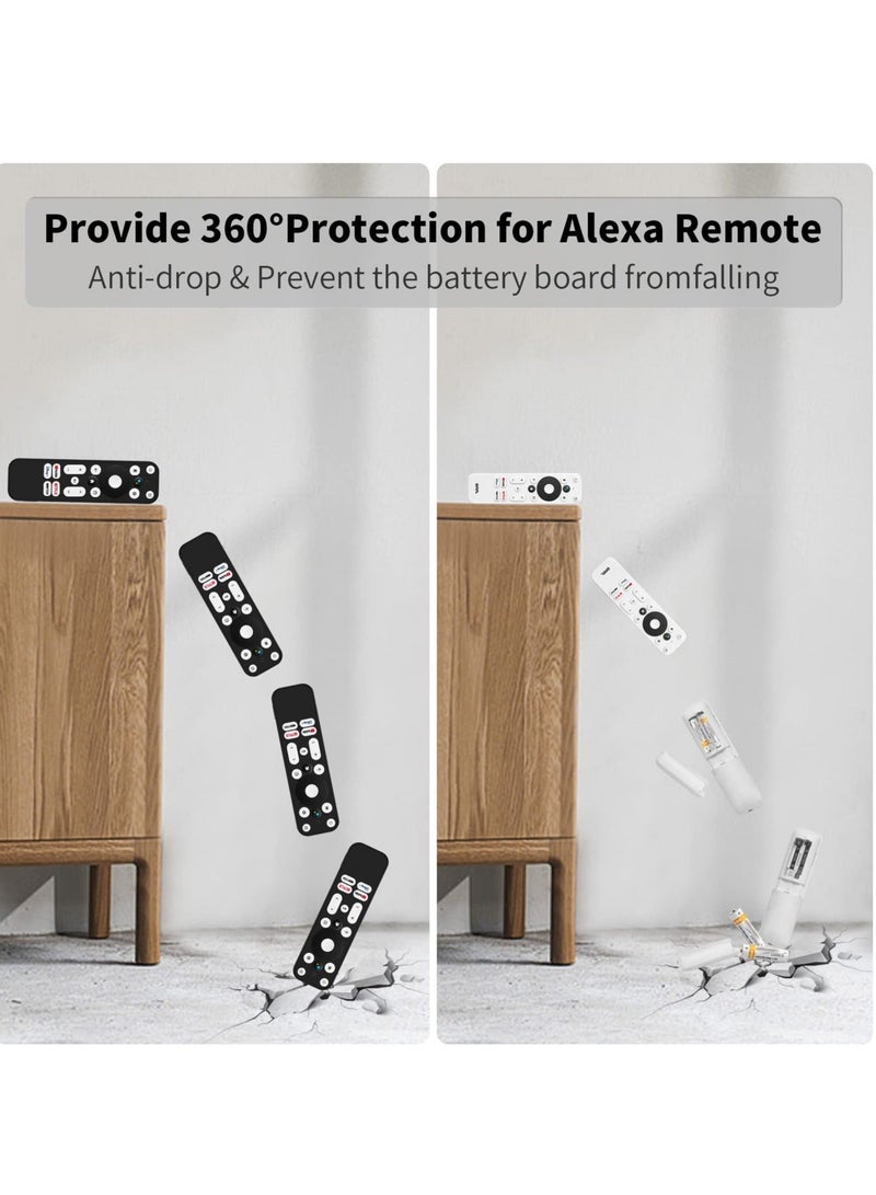 Captaintech SYOSI Silicone Case for Onn TV Remote, Remote Case Compatible with Android TV 4K & Onn TV Anti-Slip Shock Proof Soft Remote Cover Case with Lanyard (Black) - Image 4