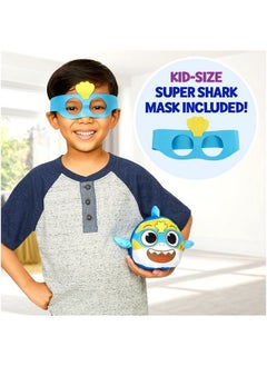 WowWee Baby Shark Big Show! Reversible Plush Baby Shark Turns Into Super Shark Flip Plushie Toys For Toddlers  - Image 4