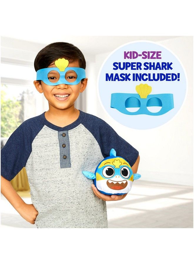 WowWee Baby Shark Big Show! Reversible Plush Baby Shark Turns Into Super Shark Flip Plushie Toys For Toddlers - Image 4