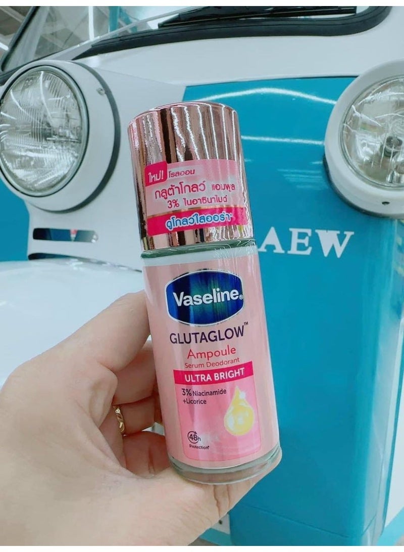 Vaseline GlutaGlow Ampoule Serum Ultra Bright Anti-Perspirant Deodorant Roll-On - 45ml - Image 5