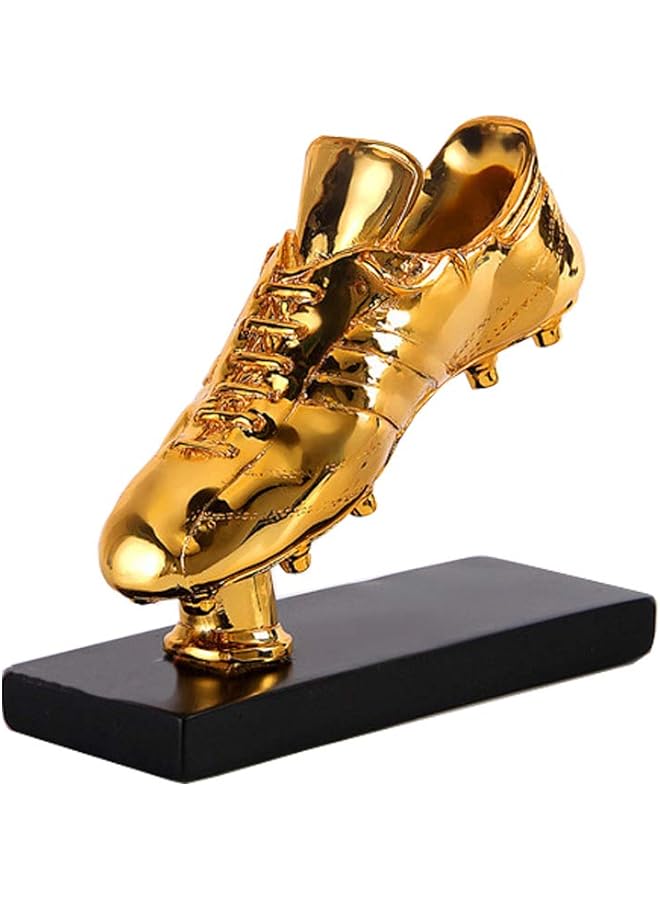 Promass 7.9" Football Golden Boot Trophy,2020 European Cup TrophyGolden Boot Trophy,Football Trophy for Fans,World Cup Football Golden Boot Trophy