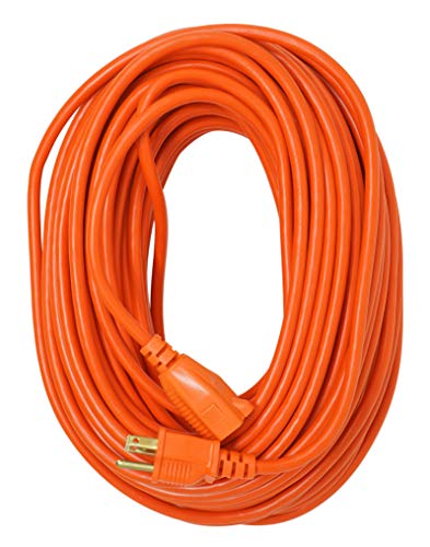 Spark Heavy Duty Outdoor vinyl Power Extension Cord SJTW, Orange, 16/3, 100 FT. - Image 1