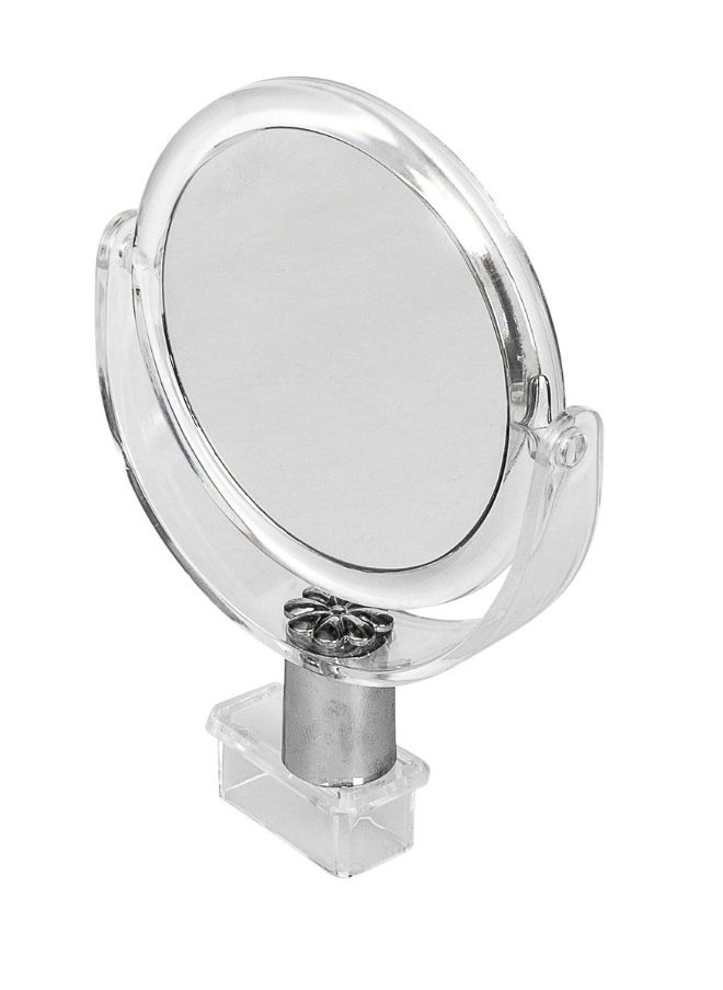 Generic Acrylic Makeup and Jewelry Organizer with Rotating Mirror - Stylish and Modern Design for Organizing and Storing Acrylic Jewelry, Cosmetics, and Lipsticks - Clear  - Image 4