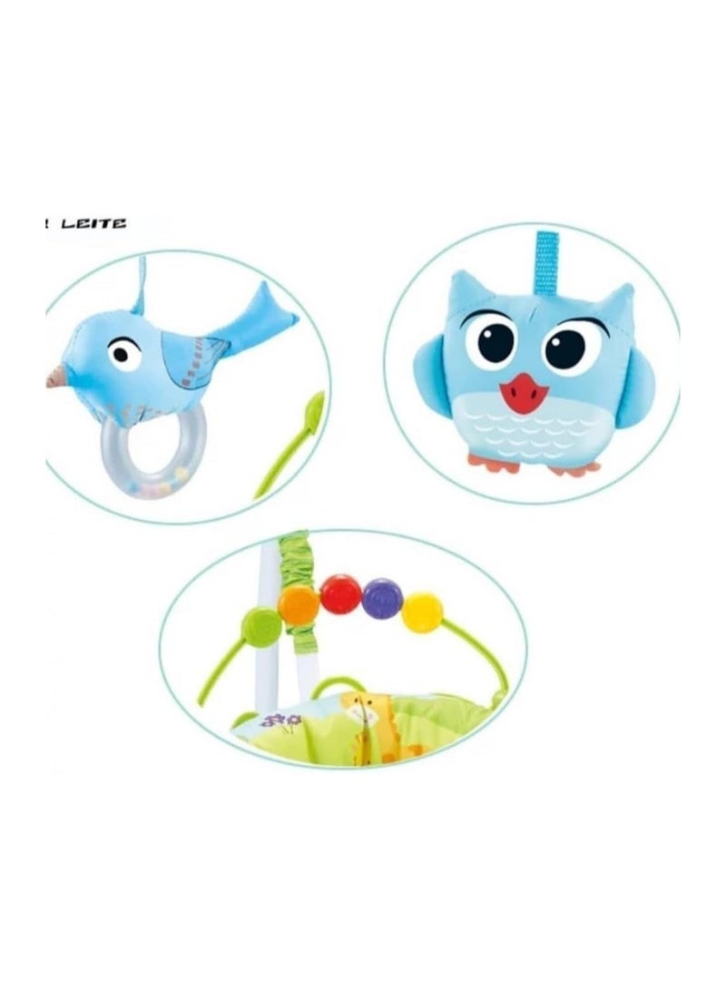 كيكو كرسي هزاز لأنشطة الأطفال، مركز أنشطة للأطفال مزود بالموسيقى والأضواء والأصوات - 3 ارتفاعات قابلة للتعديل، دوران 360 درجة - Image 3