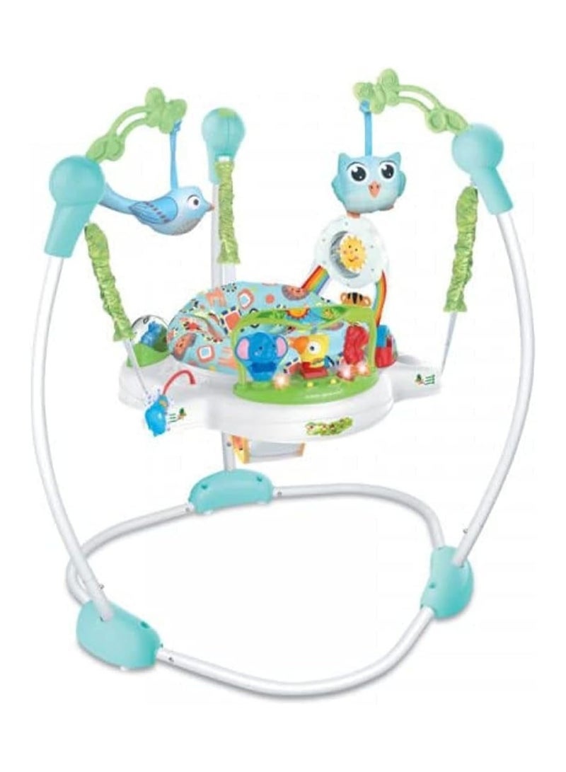 كيكو كرسي هزاز لأنشطة الأطفال، مركز أنشطة للأطفال مزود بالموسيقى والأضواء والأصوات - 3 ارتفاعات قابلة للتعديل، دوران 360 درجة - Image 2