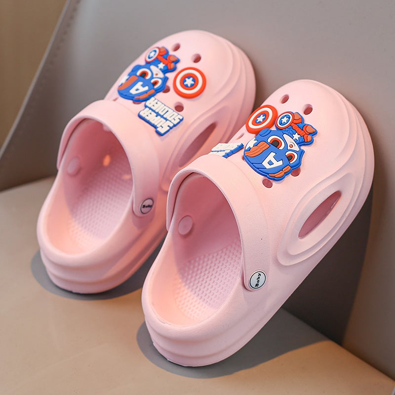 Children'S Slippers Boys' Summer Arrival Mid-Large Children'S Non-Slip Soft Sole Cave Shoes Boys Outwear Sandals - Image 3