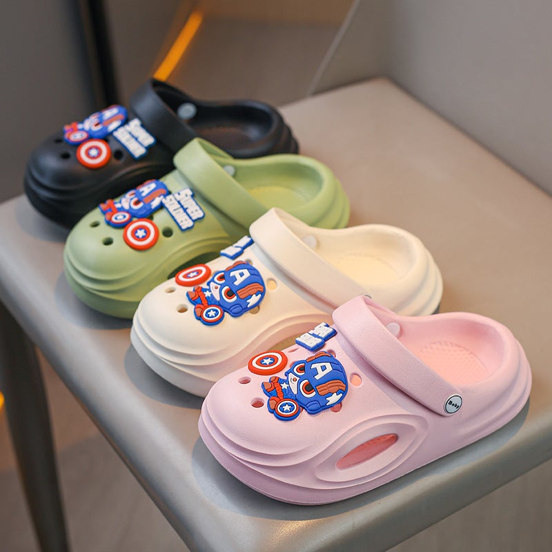 Children'S Slippers Boys' Summer Arrival Mid-Large Children'S Non-Slip Soft Sole Cave Shoes Boys Outwear Sandals - Image 5